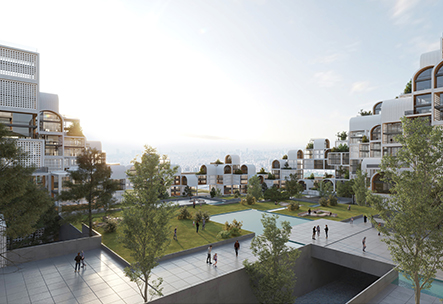 نمایی از فضاسازی داخلی مجتمع گلستان