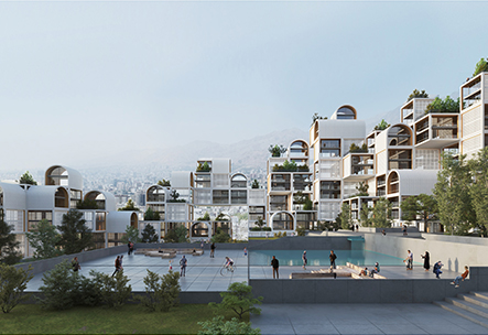 نمایی از محیط داخلی مجتمع گلستان